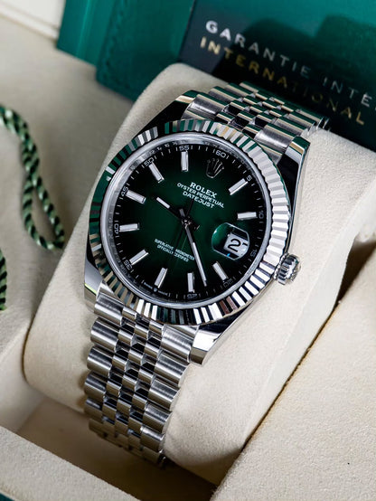 ROLEX DATEJUST JUBILEE OMBRE GREEN