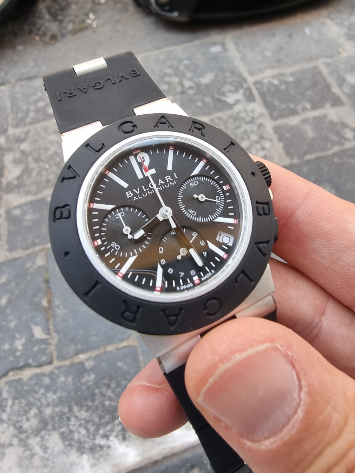 BVLGARI ALLUMINIUM CHRONO NERO