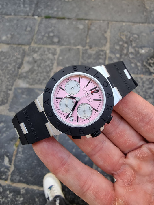 BVLGARI ALLUMINIUM CHRONO PINK