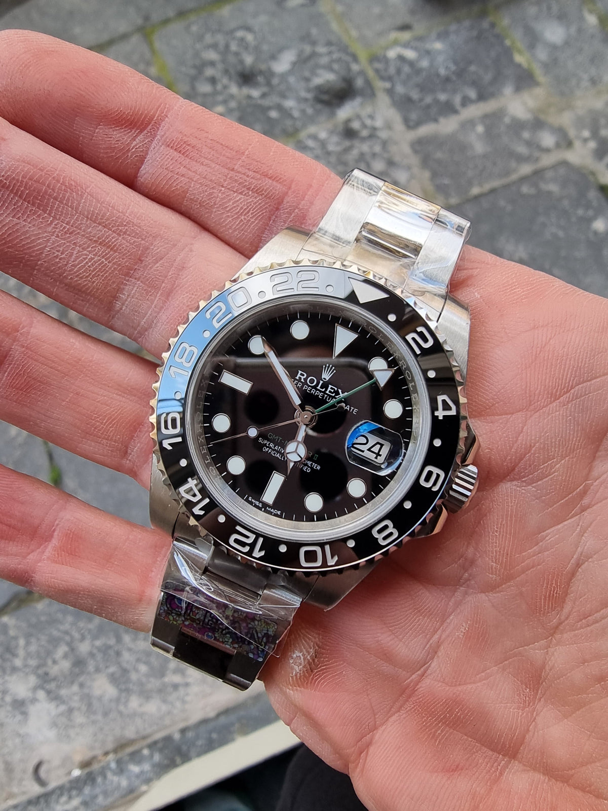 ROLEX GMT MASTER II BLACK DIAL