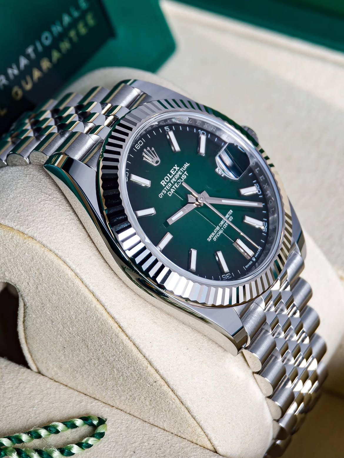 ROLEX DATEJUST JUBILEE OMBRE GREEN