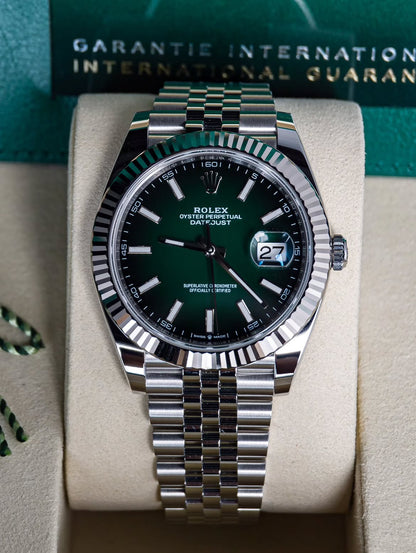 ROLEX DATEJUST JUBILEE OMBRE GREEN