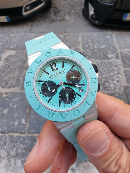 BVLGARI ALLUMINIUM CHRONO TIFFANY
