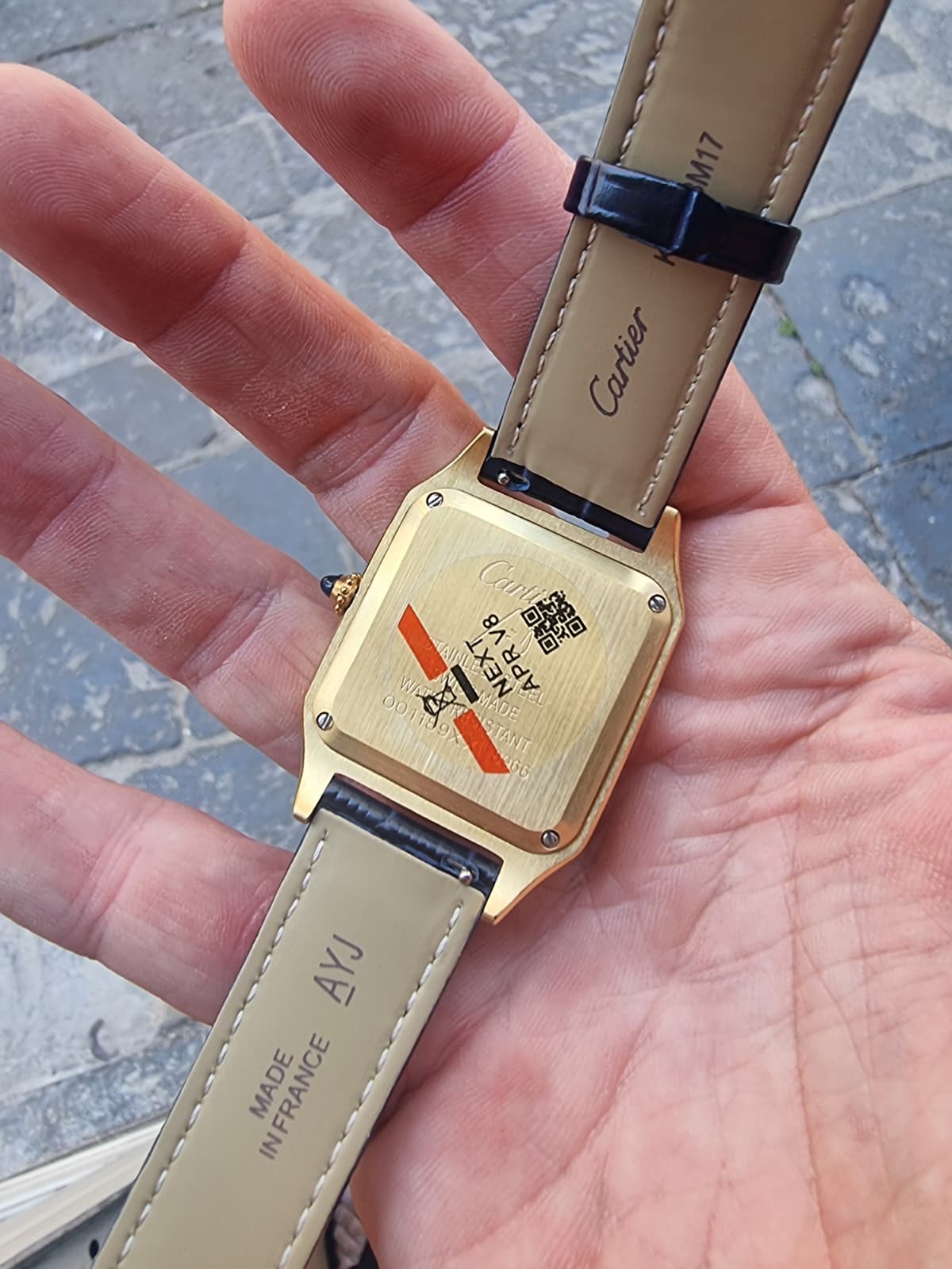 CARTIER DUMONT ACCIAIO E ORO ANTRACITE