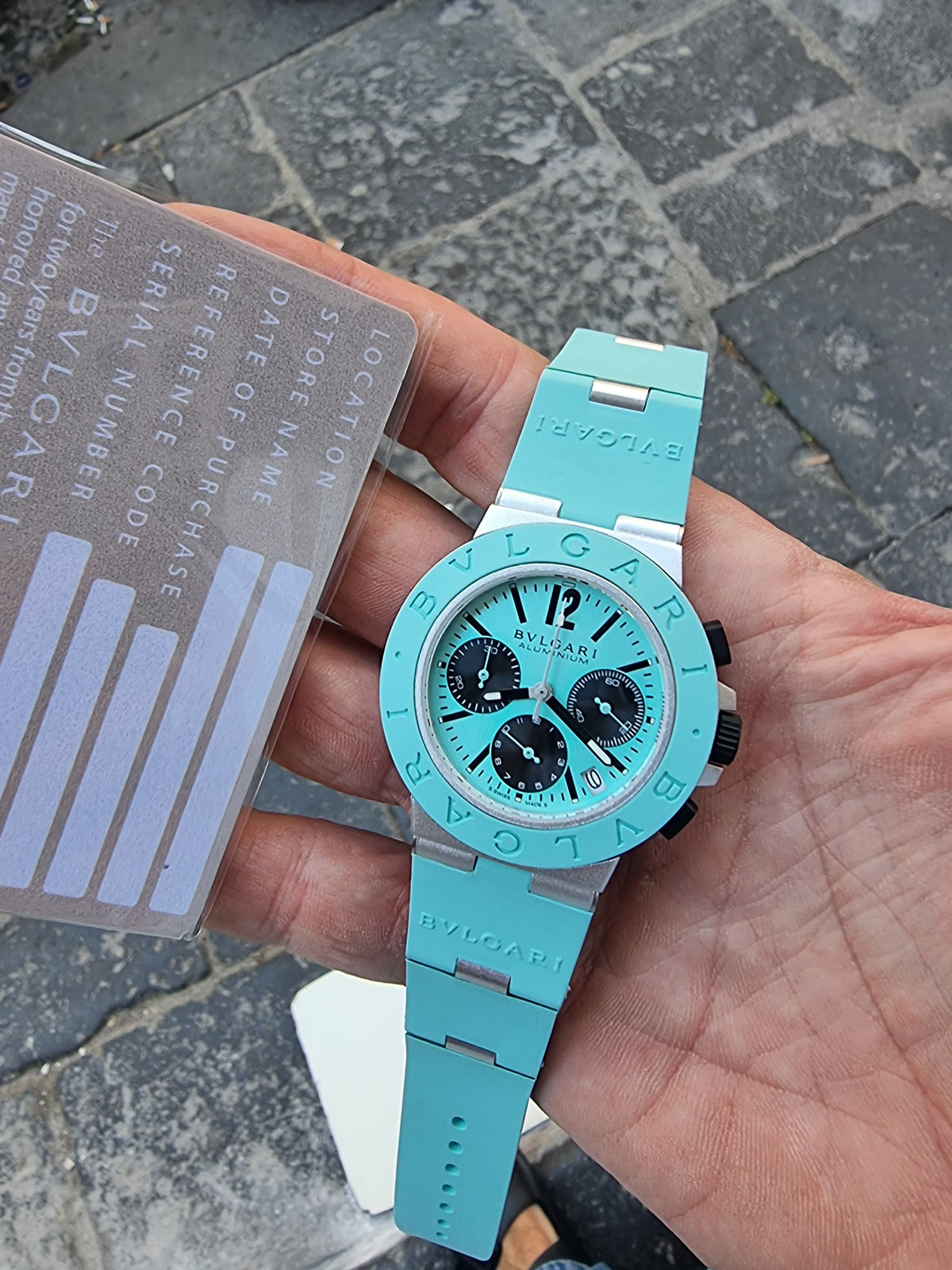 BVLGARI ALLUMINIUM CHRONO TIFFANY