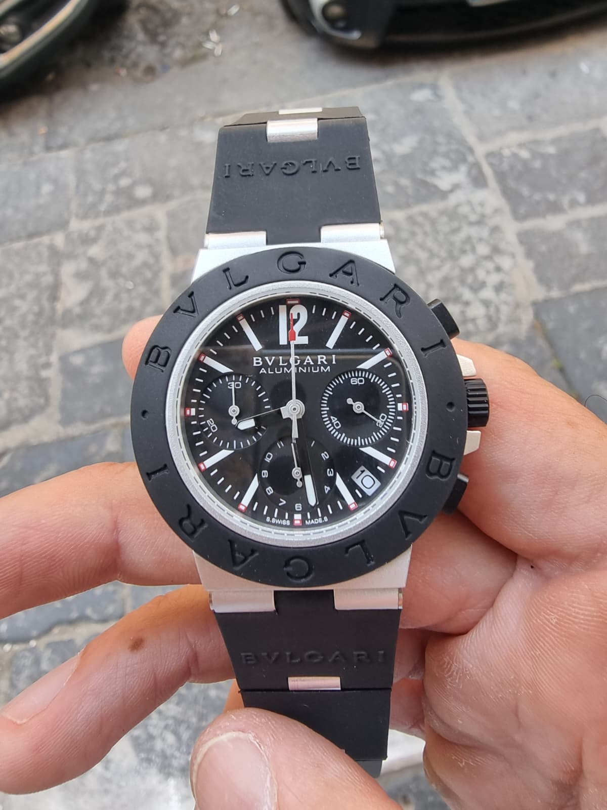 BVLGARI ALLUMINIUM CHRONO NERO
