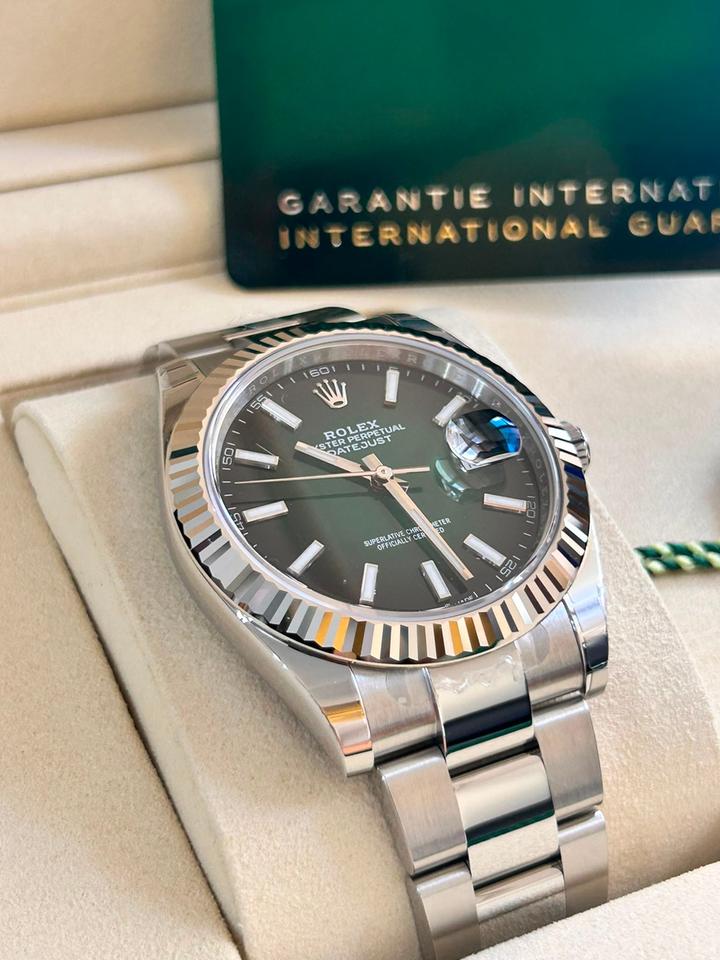 ROLEX DATEJUST OYSTER OMBRE GREEN