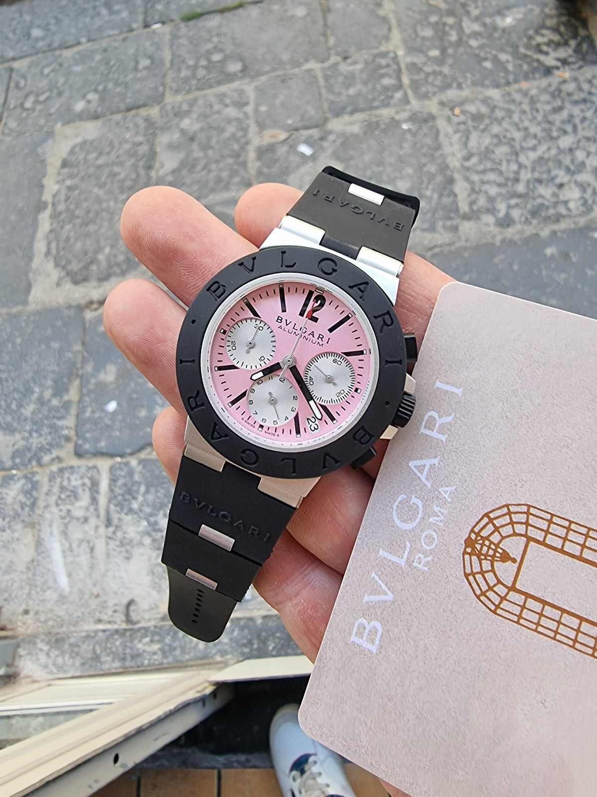 BVLGARI ALLUMINIUM CHRONO PINK