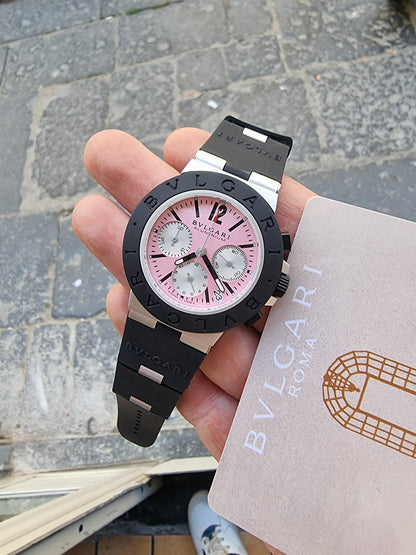 BVLGARI ALLUMINIUM CHRONO PINK