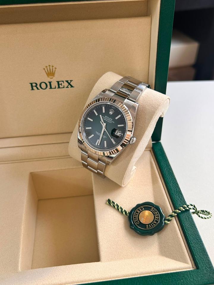 ROLEX DATEJUST OYSTER OMBRE GREEN