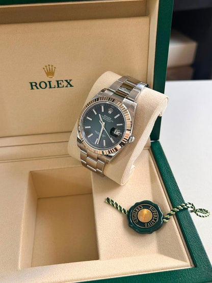 ROLEX DATEJUST OYSTER OMBRE GREEN