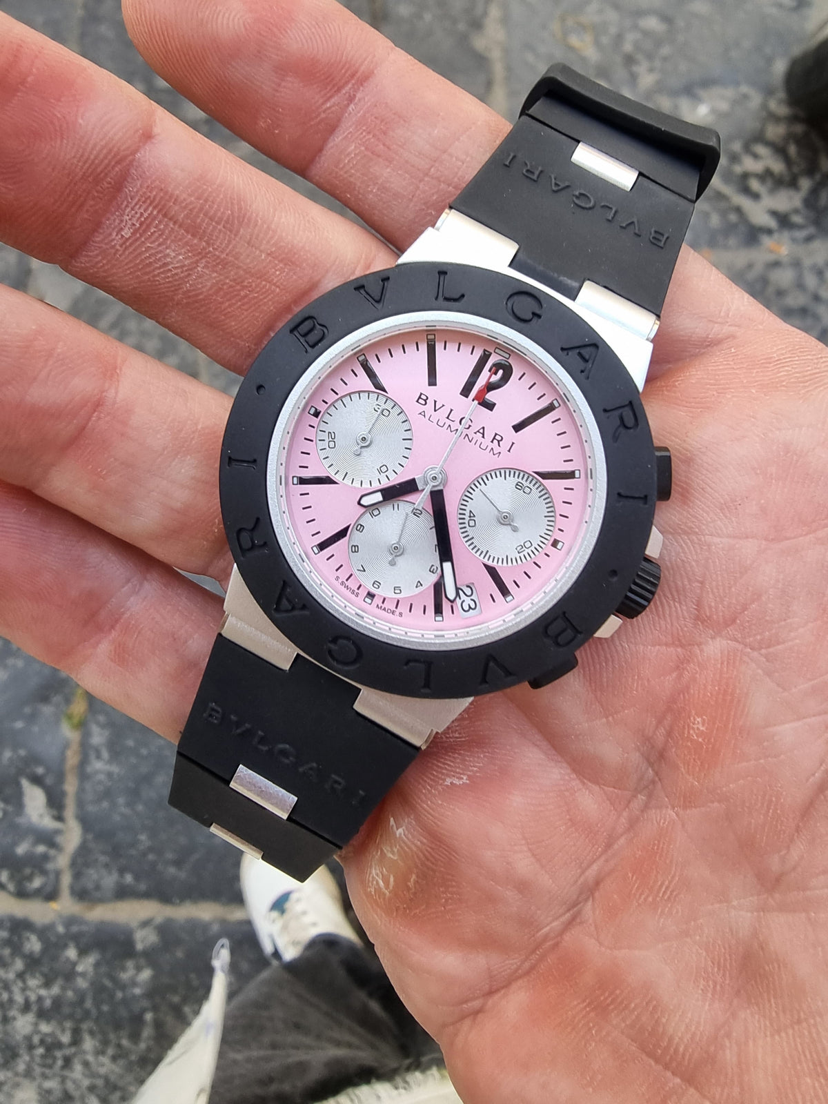 BVLGARI ALLUMINIUM CHRONO PINK