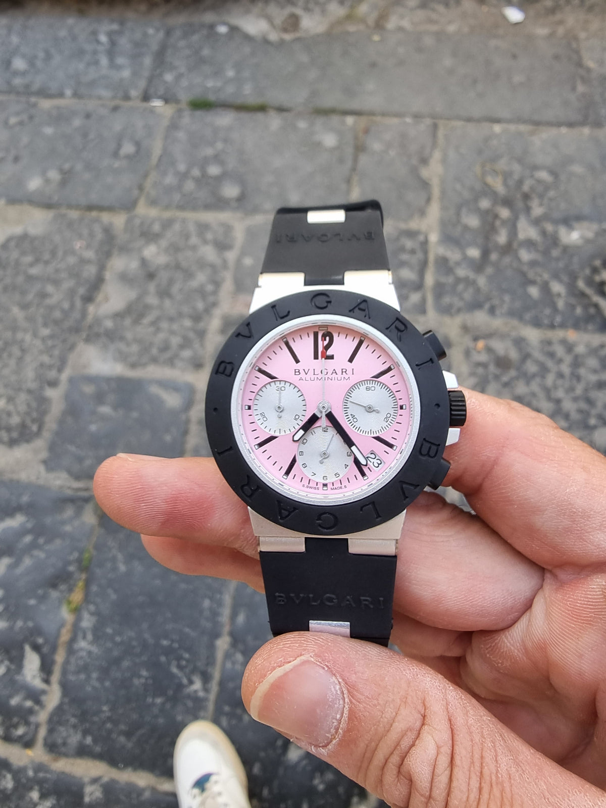 BVLGARI ALLUMINIUM CHRONO PINK