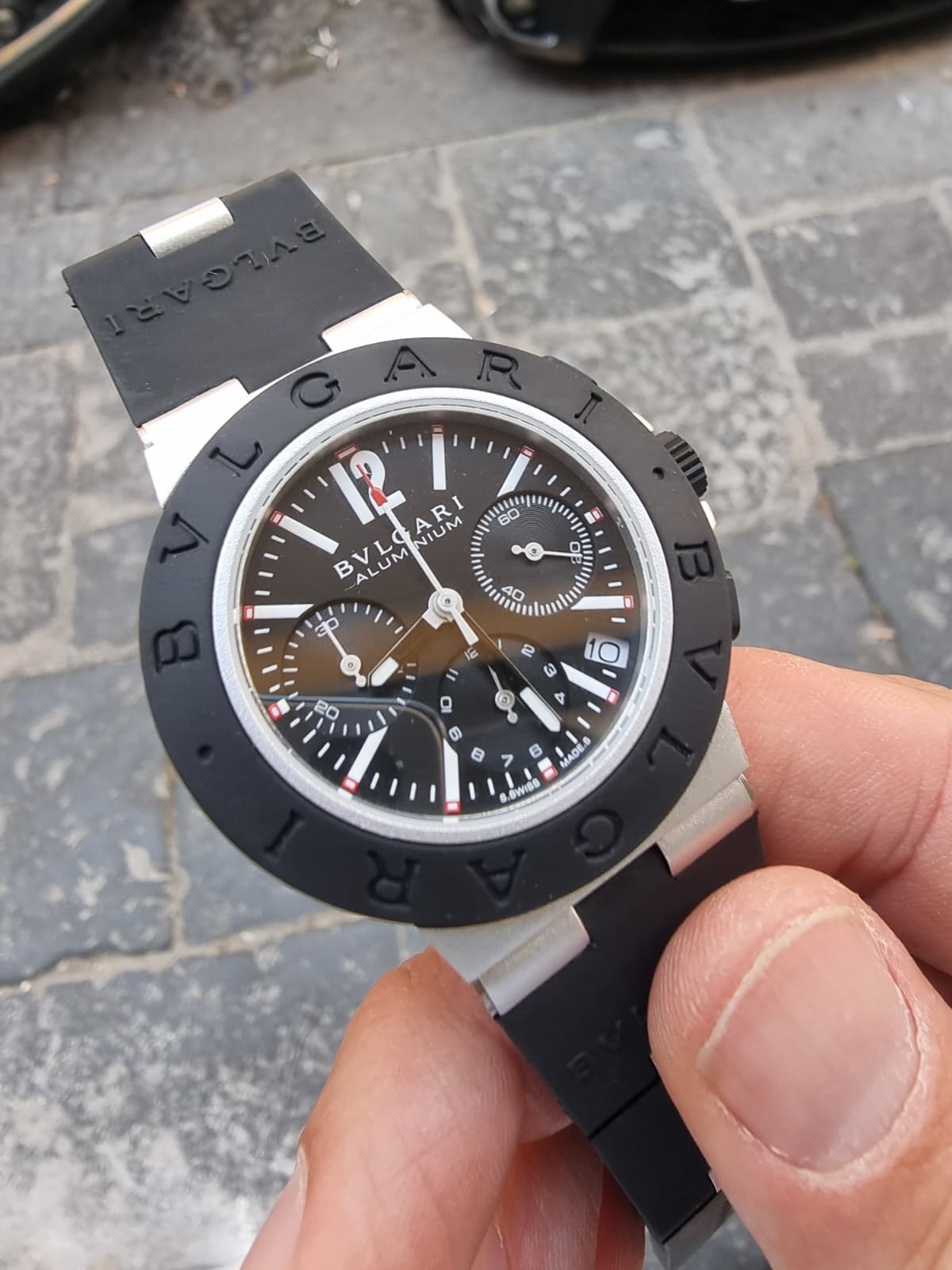 BVLGARI ALLUMINIUM CHRONO NERO
