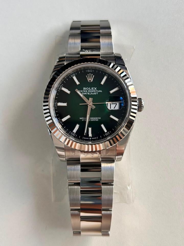 ROLEX DATEJUST OYSTER OMBRE GREEN