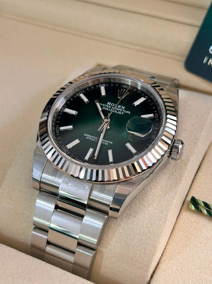 ROLEX DATEJUST OYSTER OMBRE GREEN